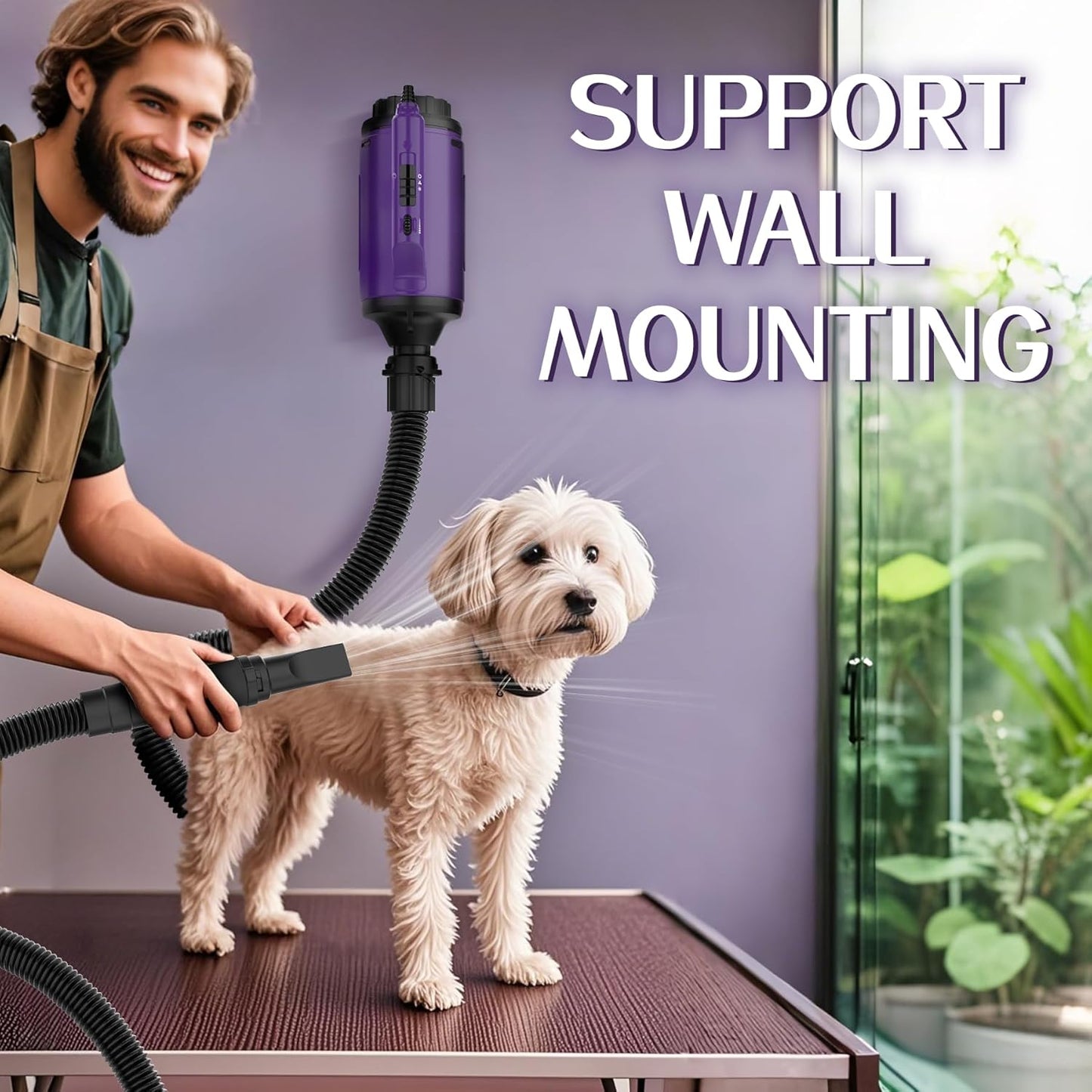 Dog Dryer High Velocity Professional Dog/Pet Grooming Force Hair Dryer/Blower