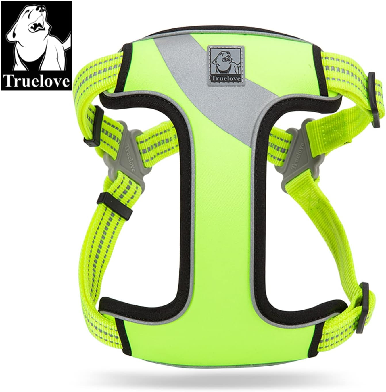Dog Harness TLH5991 anti Pull Safety Vest Step-In Style Harness for More Comfort and Less Tug Reflective Pet Harness by Truelove