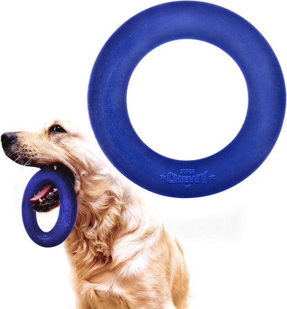 Superchewy Tough Dog Ring Toy | Lifetime Replacement | Strong Natural Rubber | Chew Toys for Aggressive Chewers | Durable Tug Play | Strong Dog Ring Toy | Large Breed Tested