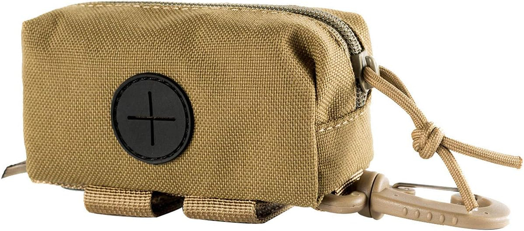 Doggy Poop Bag Holder Zipper Dog Waste Bag Pouch Leash Attachment for Walking Training Running Hiking