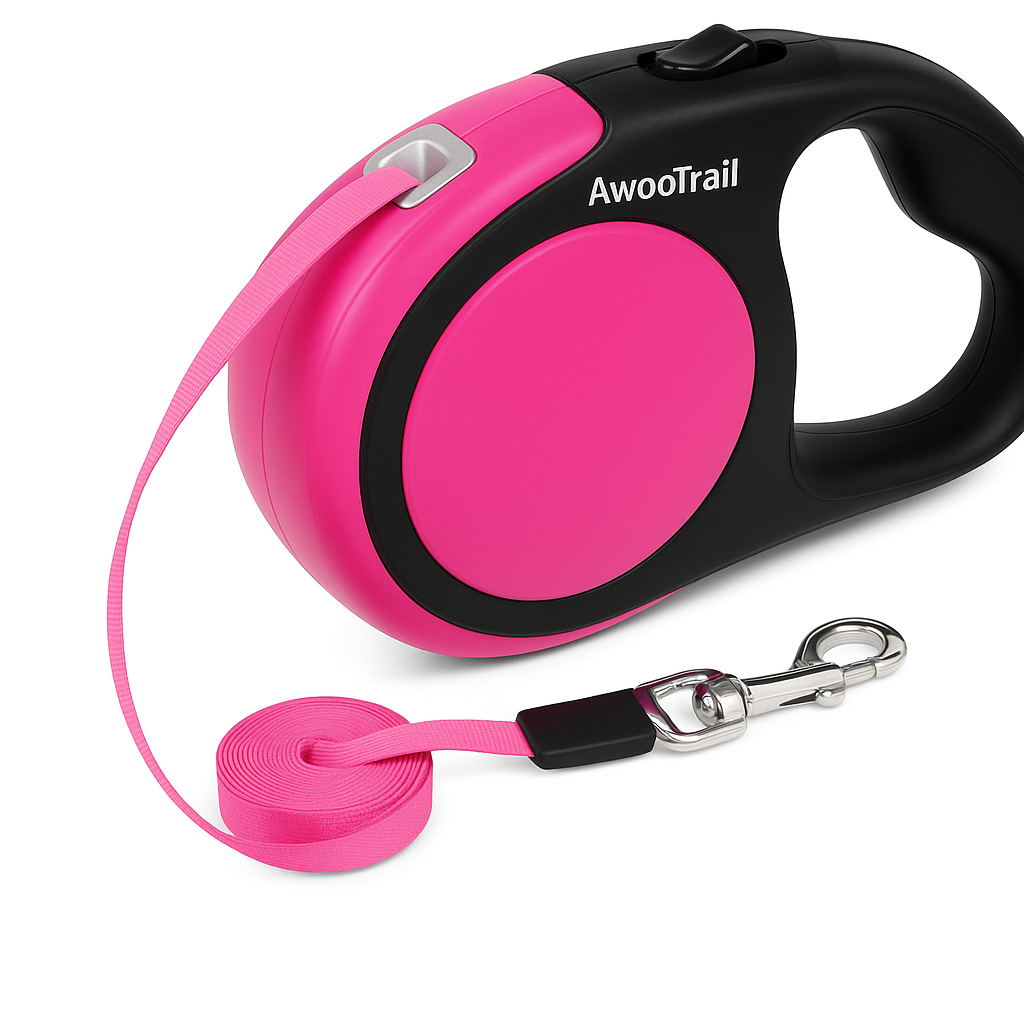 Retractable Dog Leash – 16ft Tangle-Free Leash with One-Hand Brake for Small & Medium Dogs