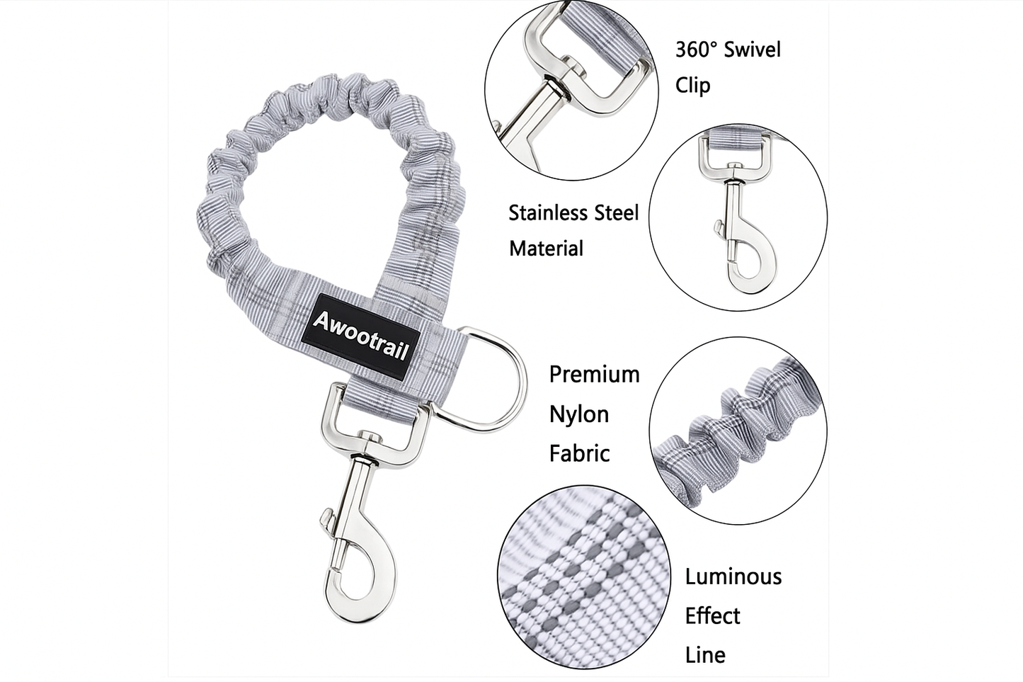 Dog Leash Extender – Shock Absorbing Bungee Attachment for Safer Walks