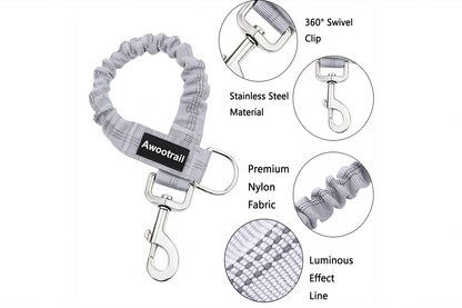 Dog Leash Extender – Shock Absorbing Bungee Attachment for Safer Walks