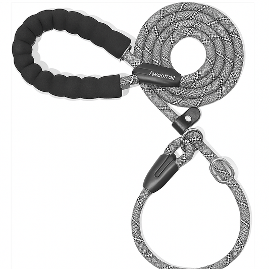 Slip Lead Dog Leash 6FT – Durable Training Rope with Padded Handle