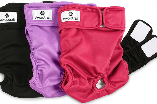 Washable Dog Diapers with Adjustable Extendrs