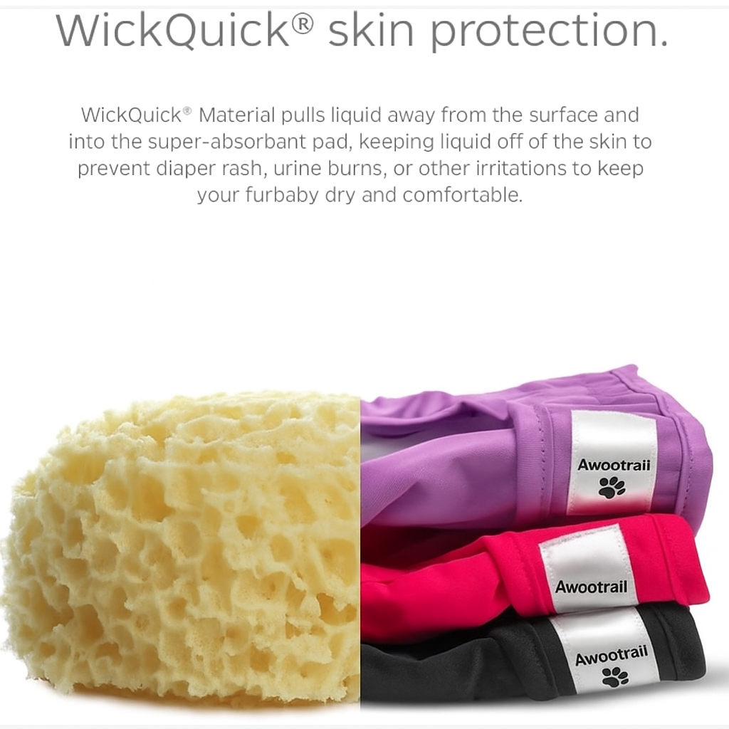 Washable Dog Diapers with Adjustable Extendrs