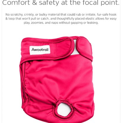 Washable Dog Diapers with Adjustable Extendrs