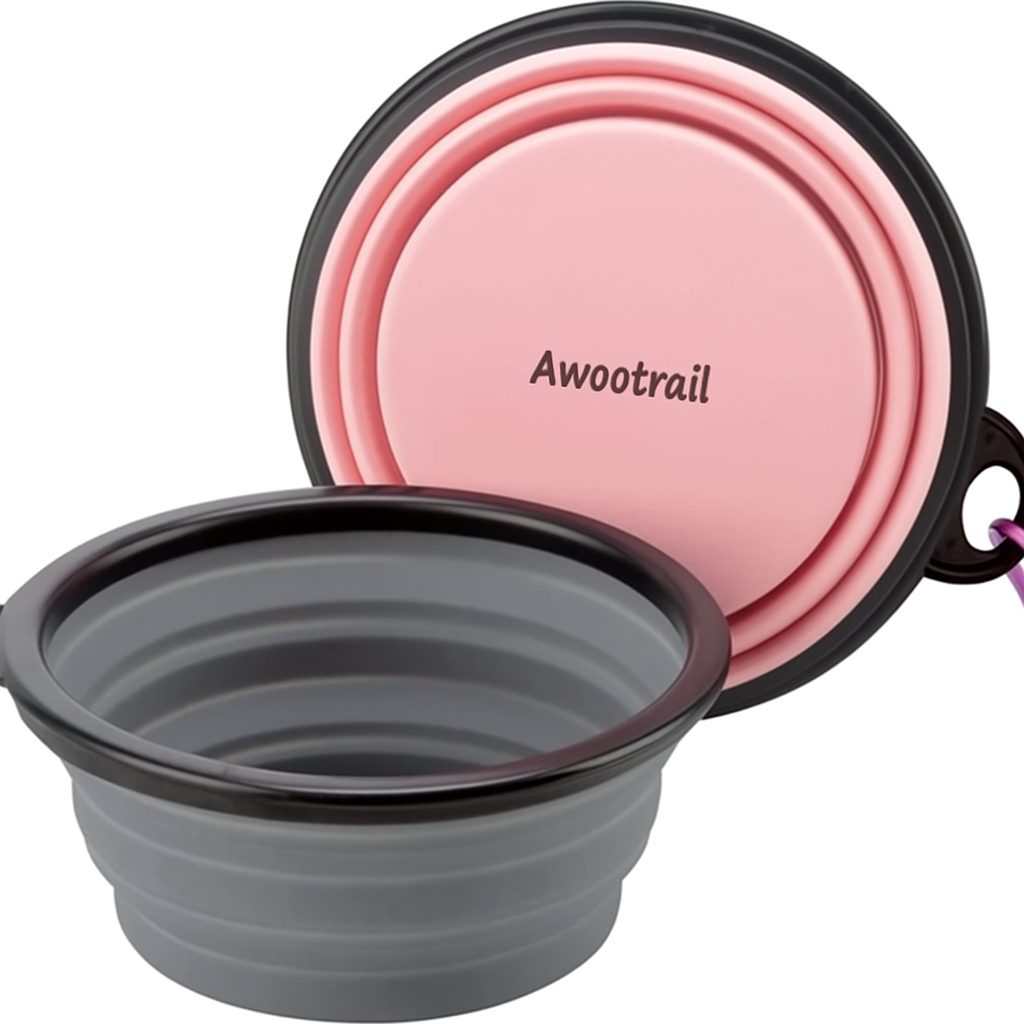 Collapsible Dog Bowls for Travel (2-Pack)