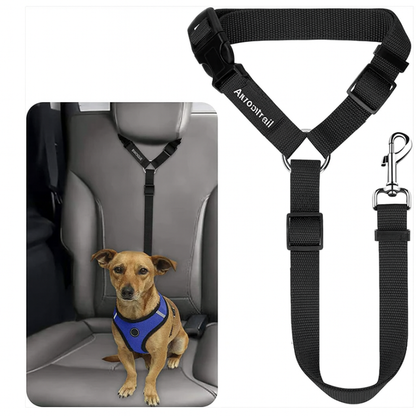 Adjustable Dog Car Seat Belt – Headrest Safety Restraint Harness for Pets