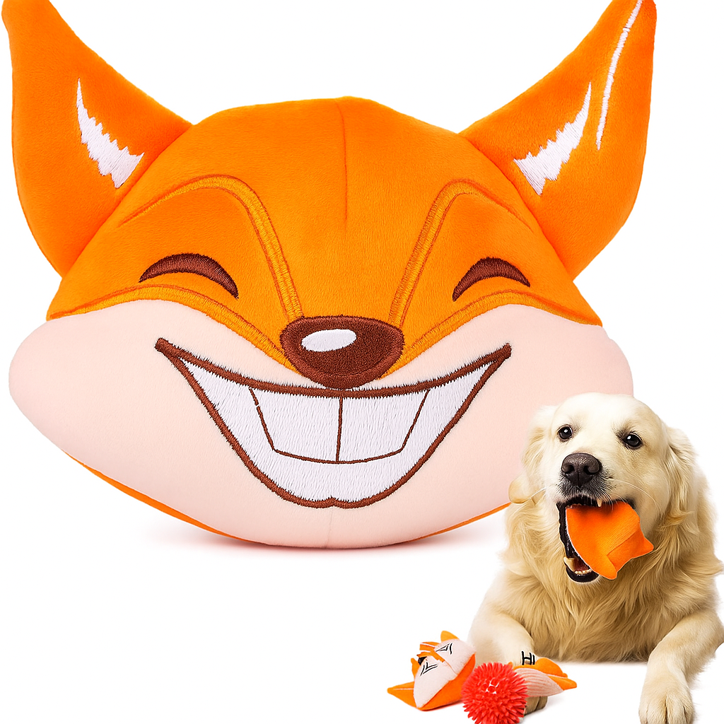 3-in-1 Squeaky Dog Toy for Aggressive Chewers