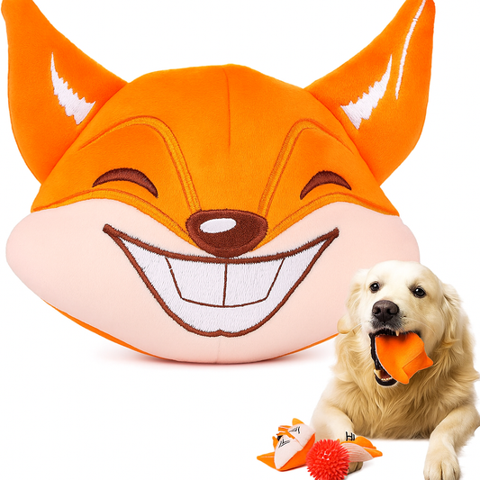 3-in-1 Squeaky Dog Toy for Aggressive Chewers