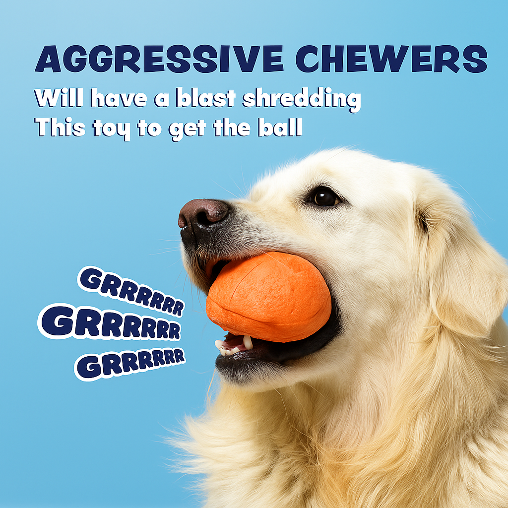 3-in-1 Squeaky Dog Toy for Aggressive Chewers