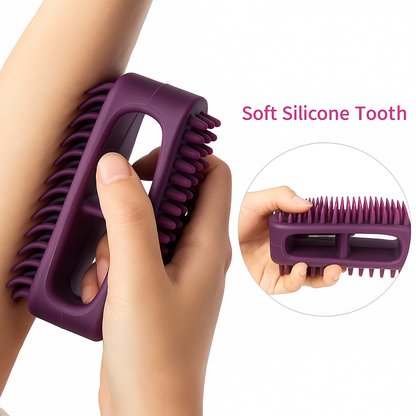 Soft Silicone Pet Grooming Brush – Gentle Bath & Massage Tool