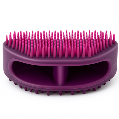 Soft Silicone Pet Grooming Brush – Gentle Bath & Massage Tool