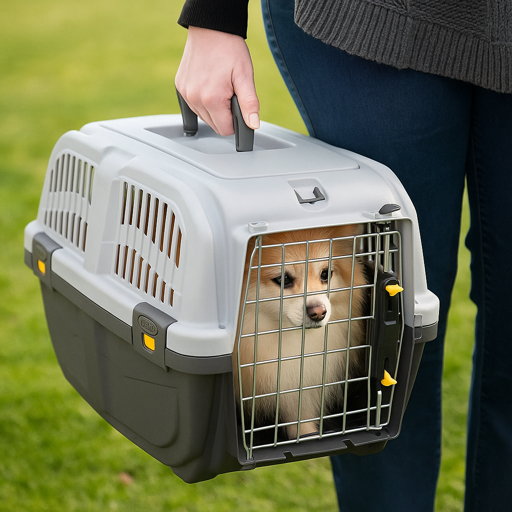Durable Plastic Pet Carrier with Ventilation
