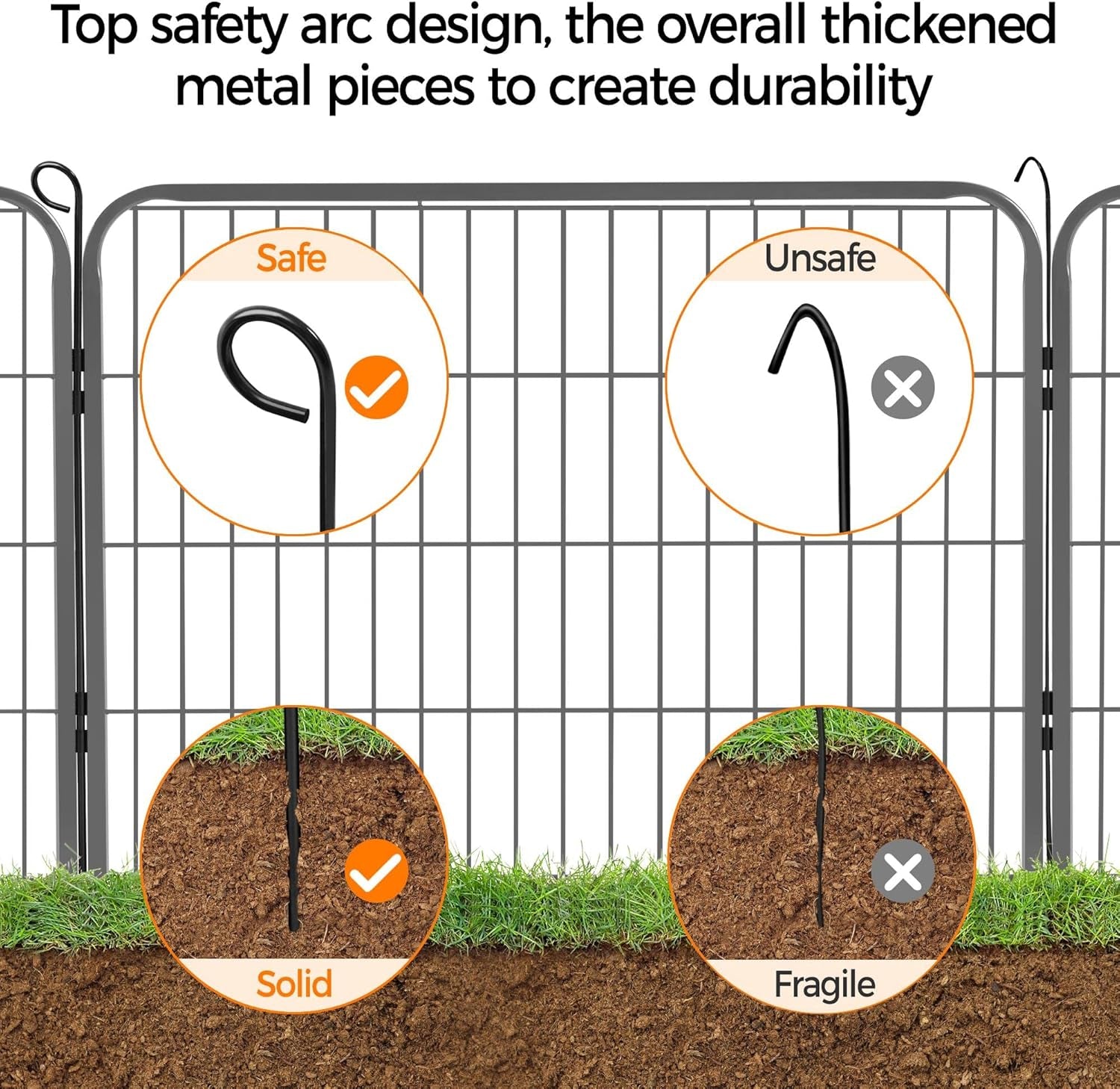 Dog Playpen Indoor, Extra Wide Outdoor Dog Fence Foldable Pet Puppy Exercise Pen for Yard/Garden/Rv Camping, 6 Panels 24 Inch Height X 32 Inch Width