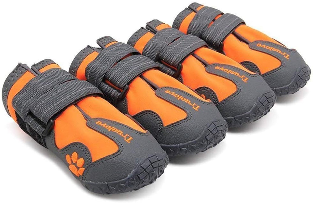 Dog Shoes Waterproof Anti-Slip Rain Boots with Reflective TLS3961