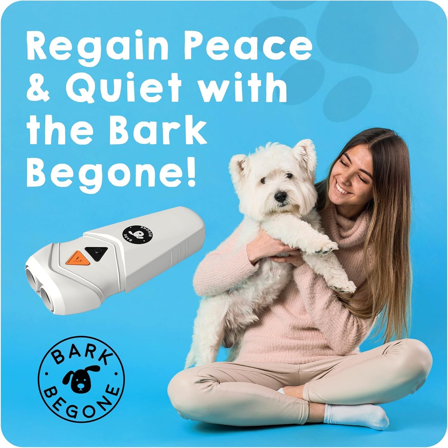 2024 Ultrasonic Dog Bark Deterrent & Behavior Corrector - Stop Barking, Jumping, Aggression without Yelling - Just Point & Press! Backed by Kevin Harrington from Shark Tank
