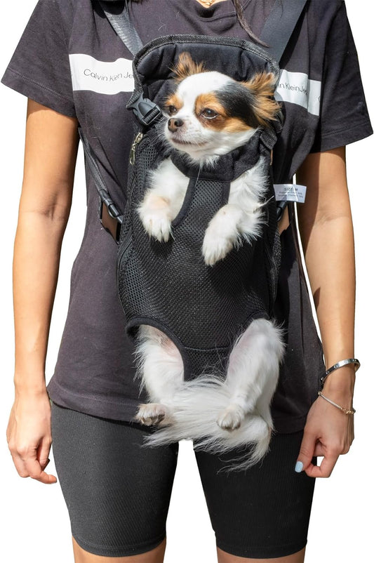 - Pet Carrier Backpack, Weighing up to 12 Lbs, Adjustable Dog Carrier Backpacks, Dog Backpack Carrier for Small Dogs, Dog Front Carrier