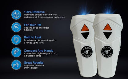 2024 Ultrasonic Dog Bark Deterrent & Behavior Corrector - Stop Barking, Jumping, Aggression without Yelling - Just Point & Press! Backed by Kevin Harrington from Shark Tank