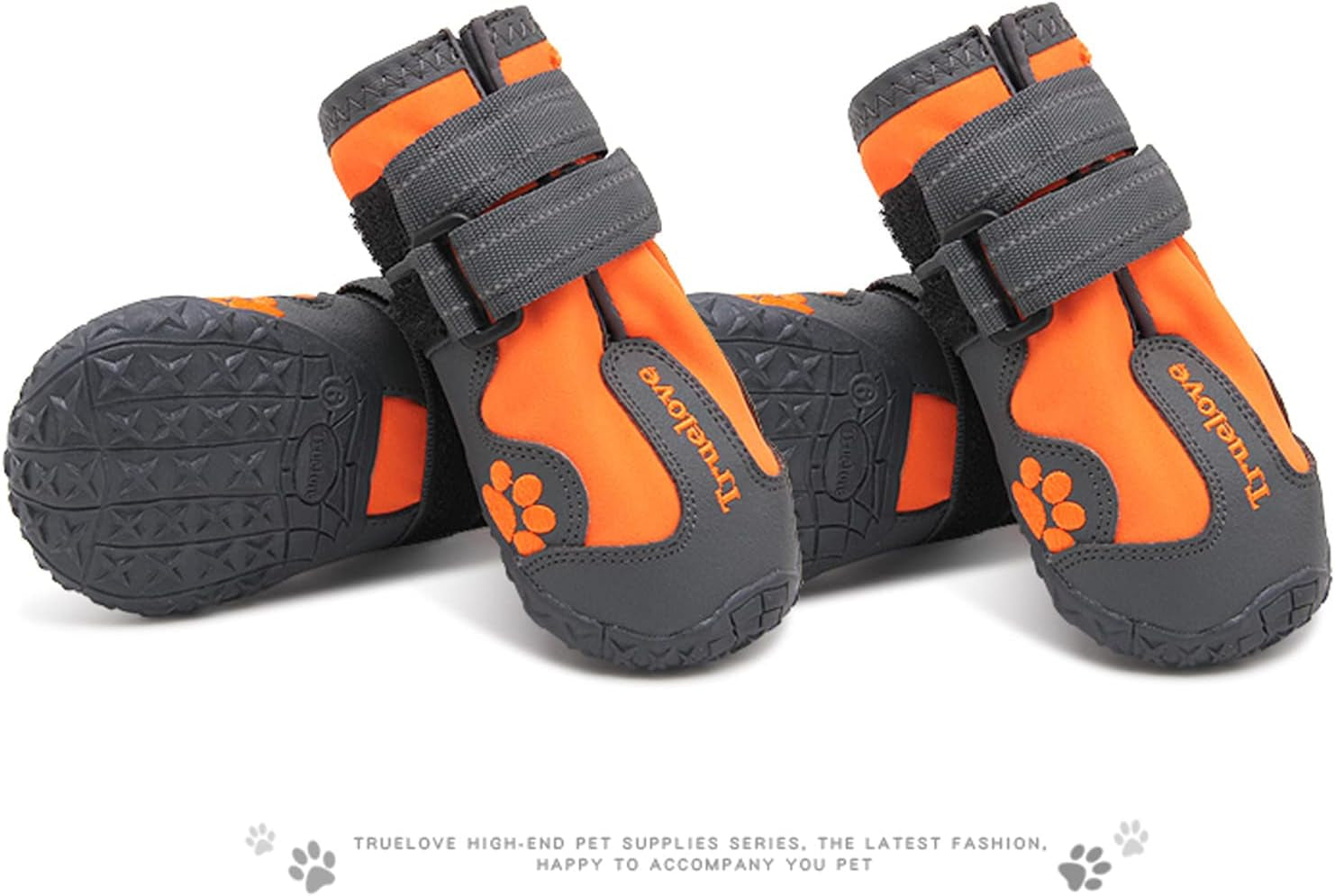 Dog Shoes Waterproof Anti-Slip Rain Boots with Reflective TLS3961