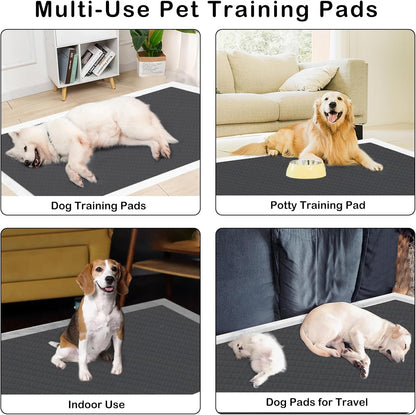 Extra Large 31"X47" 30 Pcs Odor-Control Super Absorbency Charcoal Pee Pads for Dogs,Leak-Proof Pet Training Pee Pads,Thicken Disposable Potty Pads Puppy Training Pads for Cats Rabbits