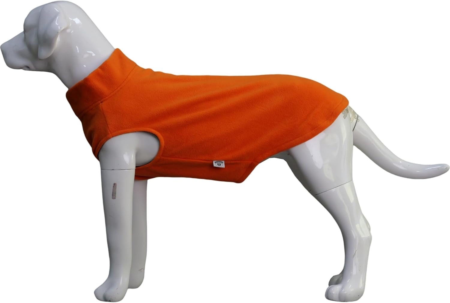 Dog Winter Vest Warm Breathable Dog Polar Fleece Vest Jacket, Lightweight Winter Coat with Leash Neck Hole for Small Medium Large Dogs Orange M