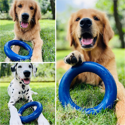 Superchewy Tough Dog Ring Toy | Lifetime Replacement | Strong Natural Rubber | Chew Toys for Aggressive Chewers | Durable Tug Play | Strong Dog Ring Toy | Large Breed Tested